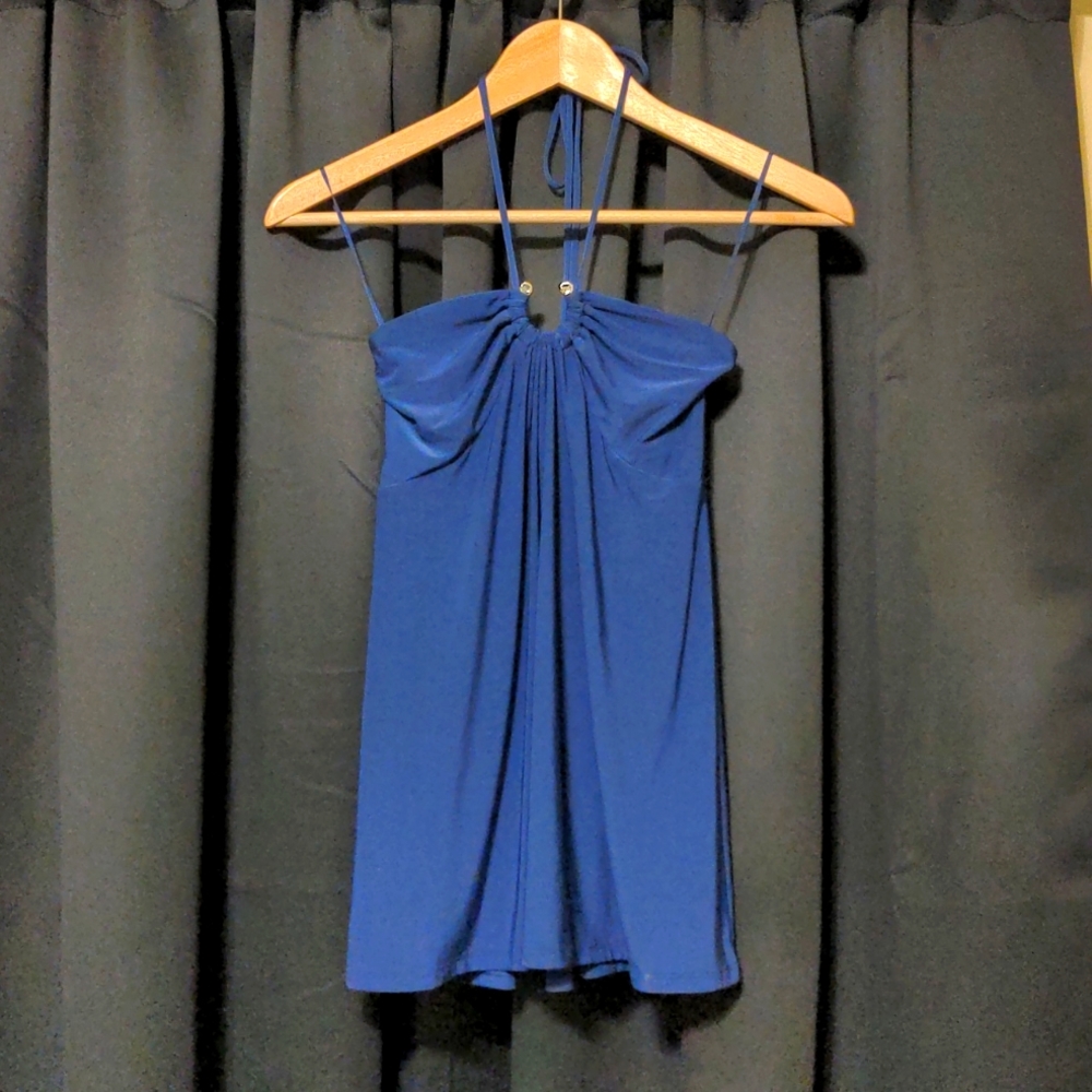 Express / Sexy Navy Halter with Diamond accent